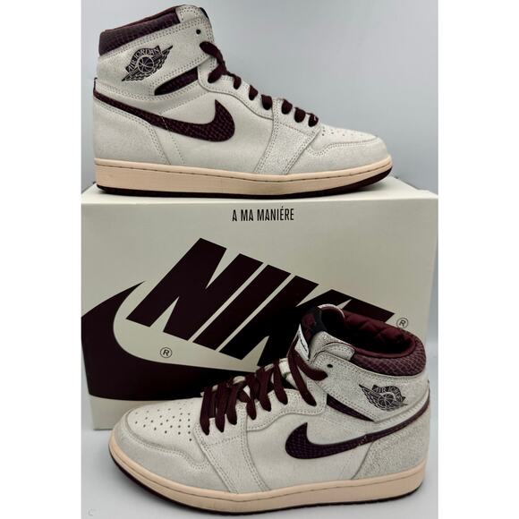 Nike Air Jordan 1 OG x A Ma Maniere High Airness Sz 10.5 DO7097-100 # 300 main image 5